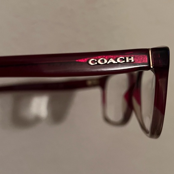 Coach Maroon and Black Eyeglasses - Picture 2 of 3